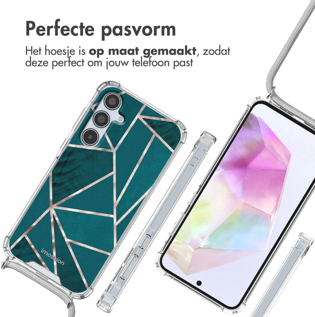 Imoshion Hoesje Samsung Galaxy A35 - Petrol Green Graphic