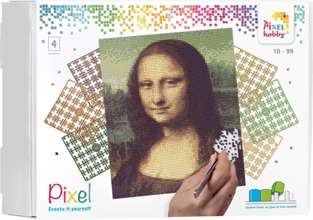 Pixelhobby Mona Lisa 90090 Geschenkverpakking - 3 Stuks - Multicolor