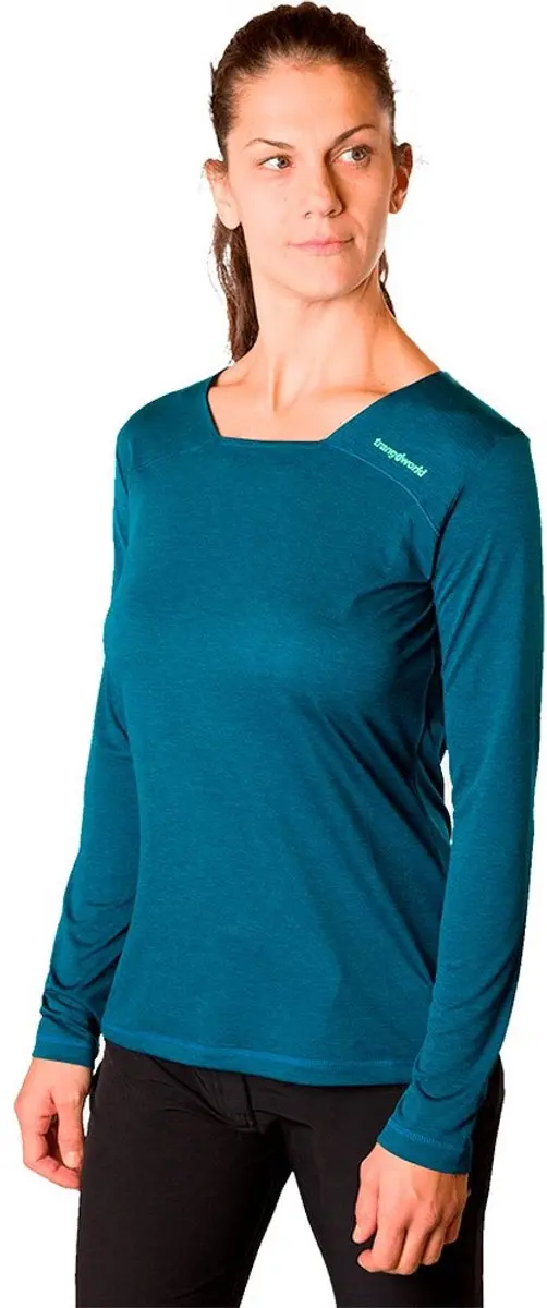 Trangoworld Beas T-shirt Met Lange Mouwen Blauw XS Vrouw
