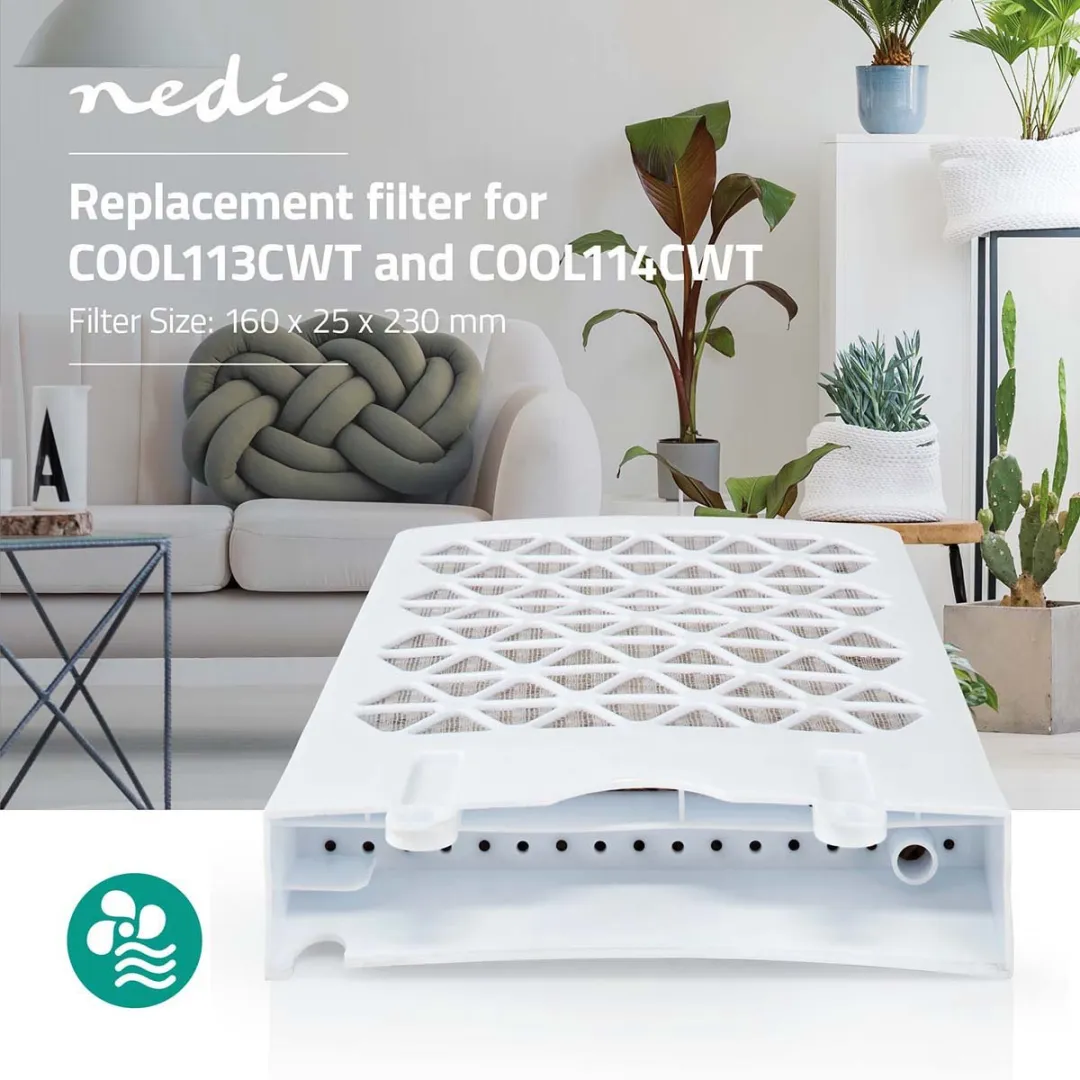 Nedis COOL1FIL Vervangend Filter Luchtkoeler - Bruin