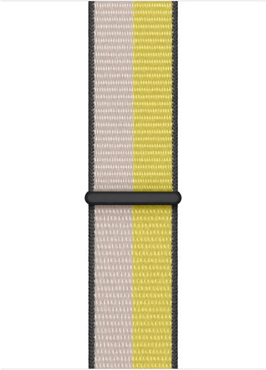 Apple Watch Geweven Sportband Havermelkwit/Citroenzeste - 41mm