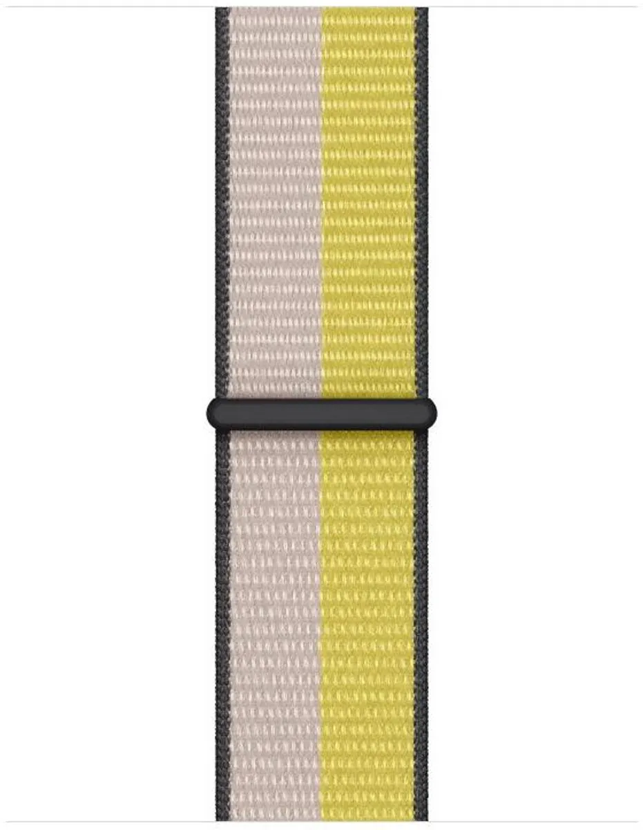 Apple Watch Geweven Sportband Havermelkwit/Citroenzeste - 41mm