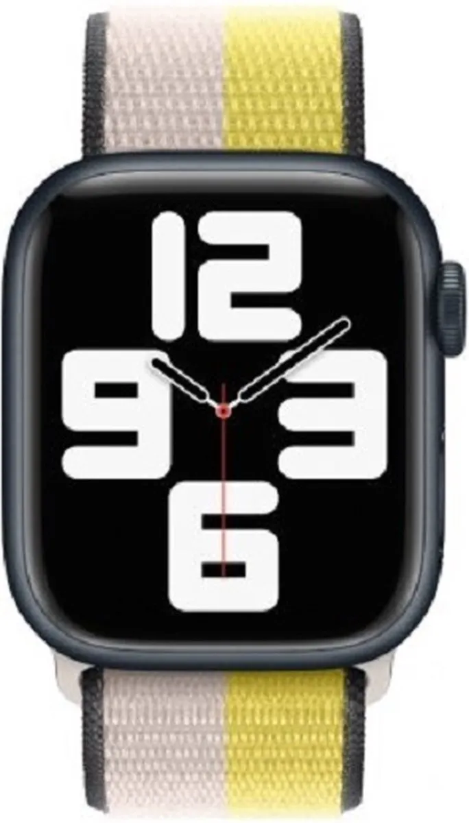 Apple Watch Geweven Sportband Havermelkwit/Citroenzeste - 41mm