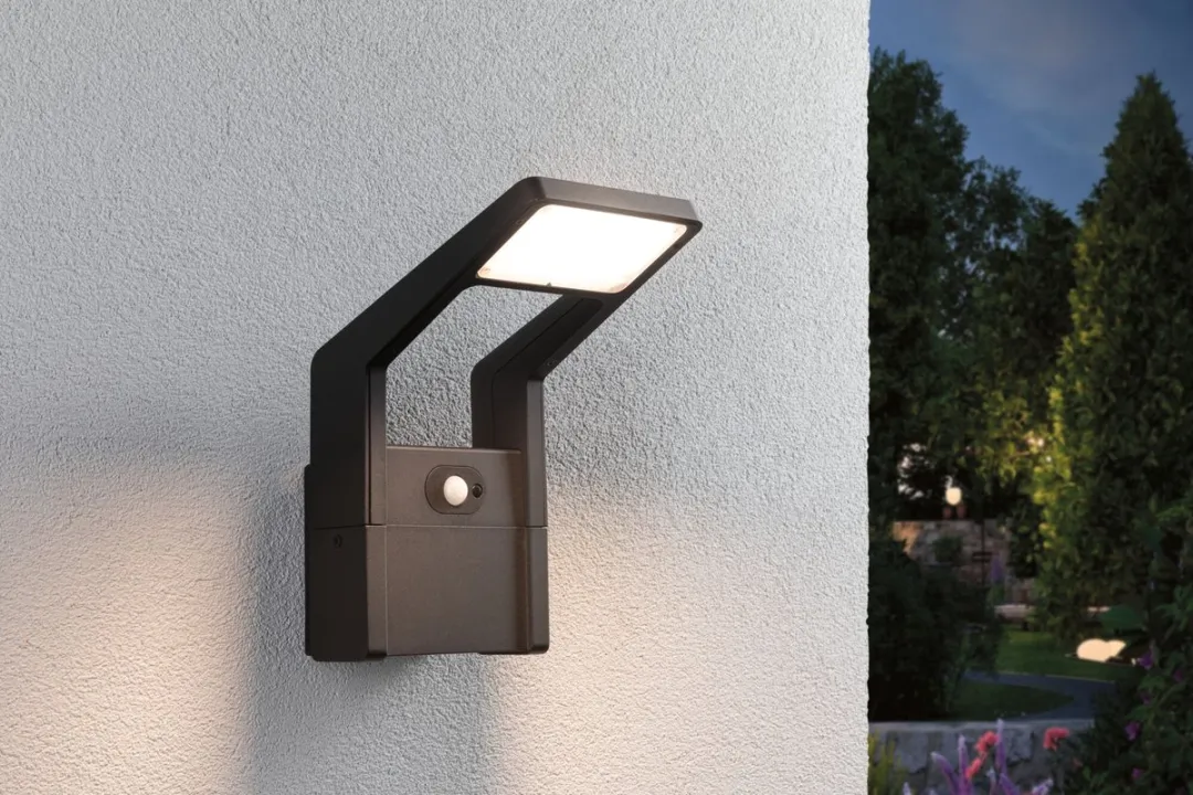 Paulmann Juntea LED Wandarmatuur Buiten Schemergestuurd 11W 900lm Antraciet