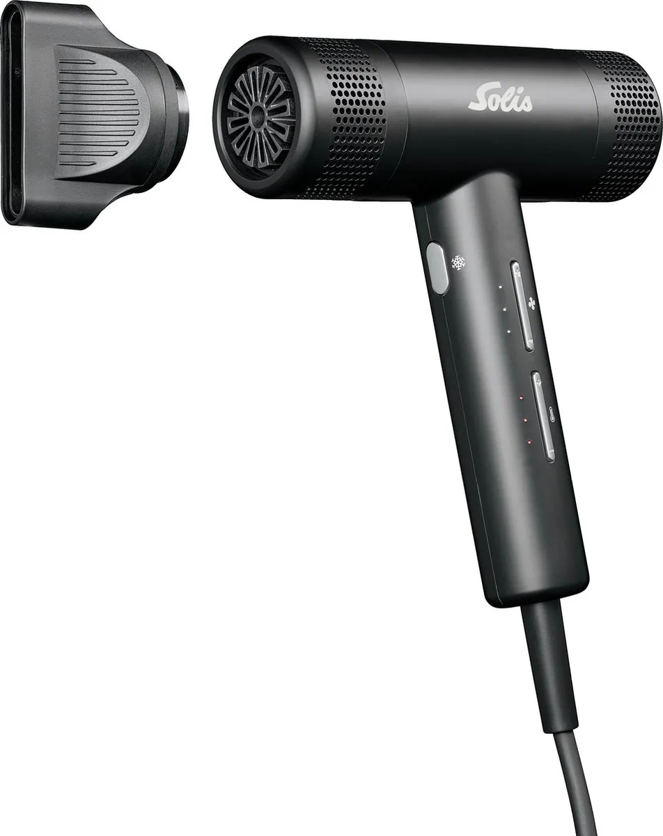 Solis Hair Perfection 3805 Föhn - 1600W - Zwart
