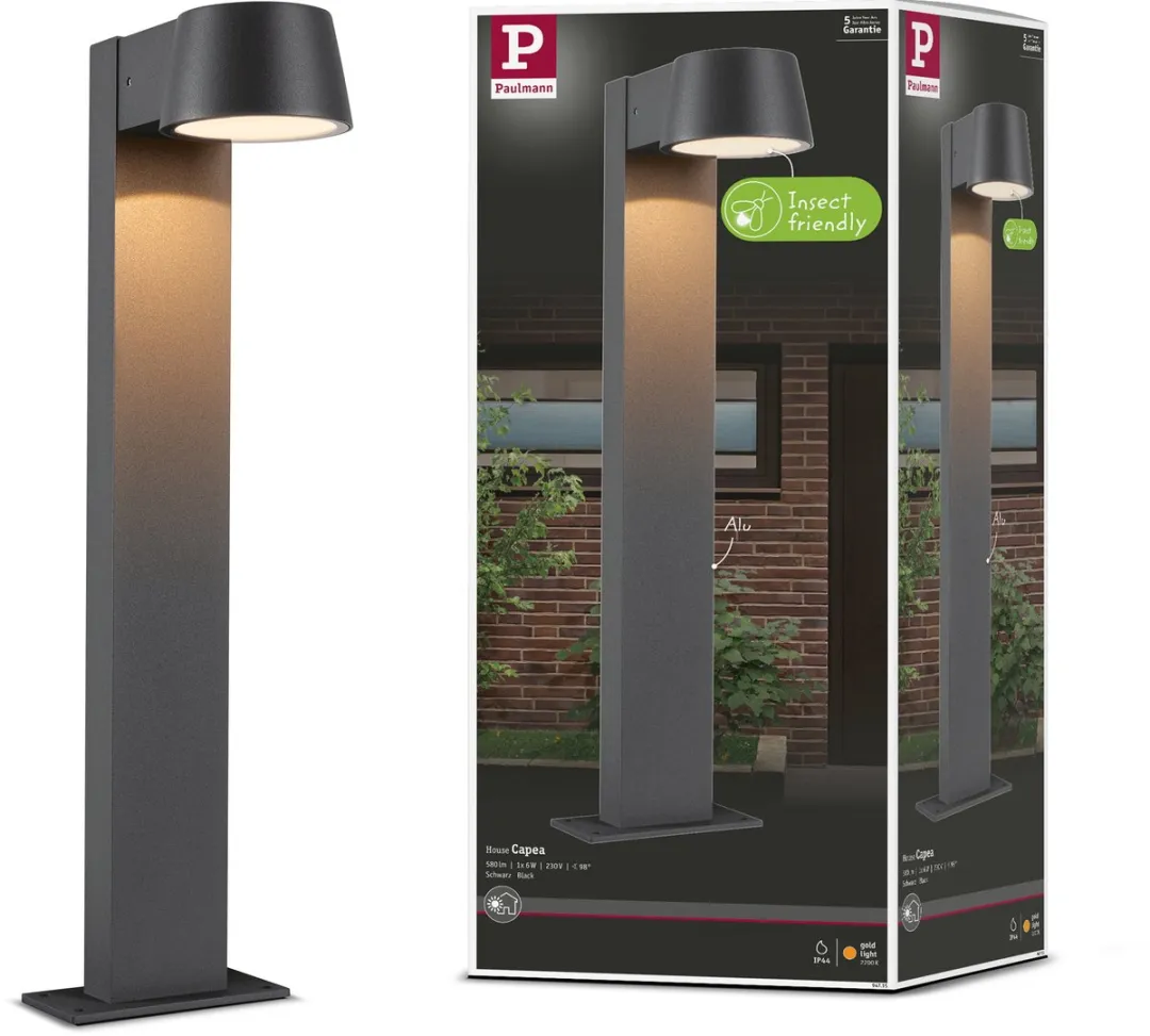 Paulmann Capea LED-bolderlamp 6W 450lm 2200K - IP44 Antraciet