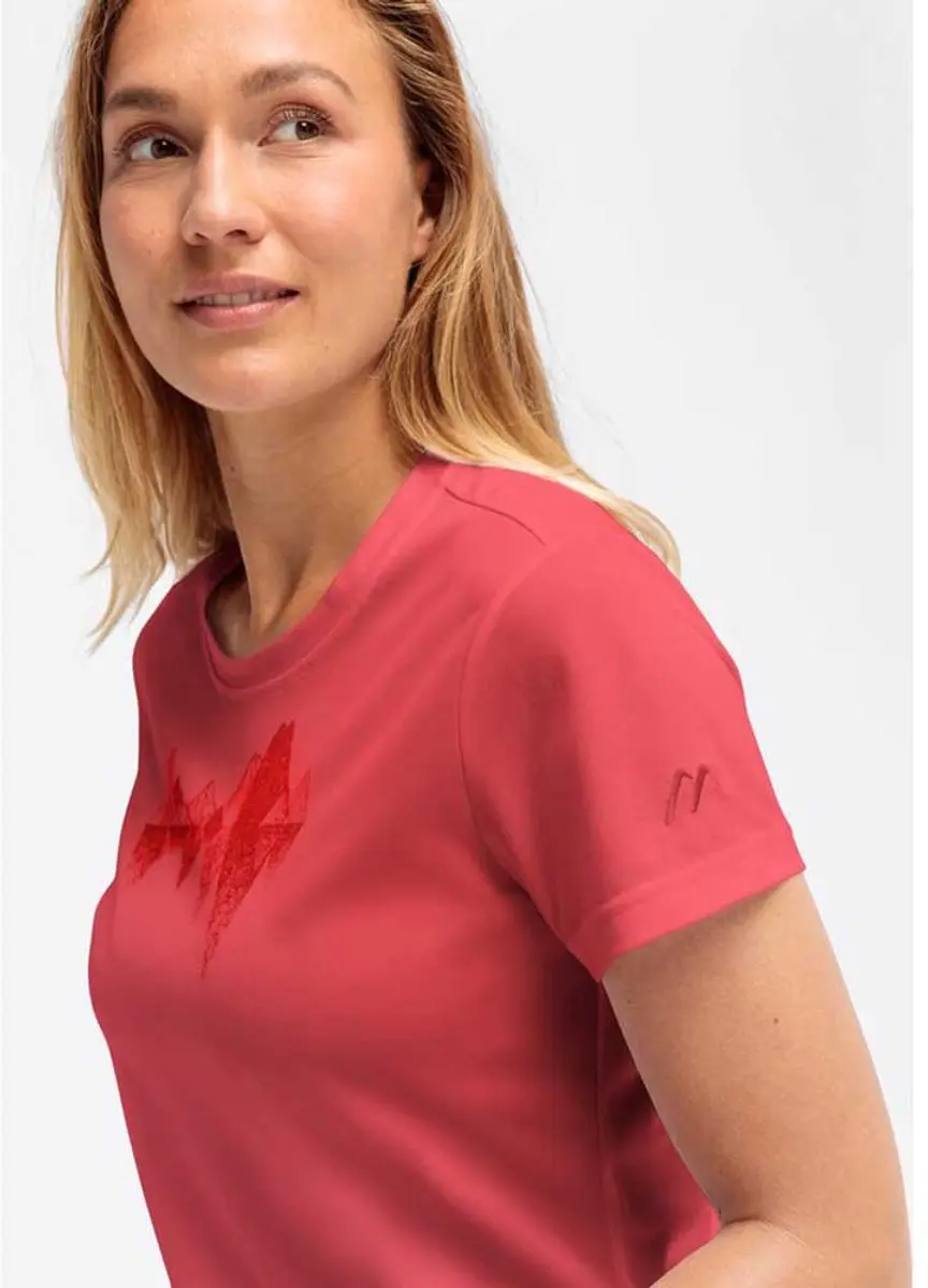 Maier Sports Tilia Pique W T-shirt - Rood - afbeelding 2 van 2