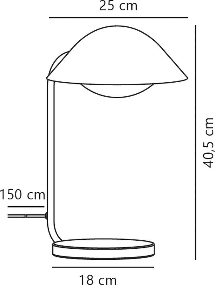 Nordlux Freya Tafellamp E14 - 40W - Ø25cm - Groen