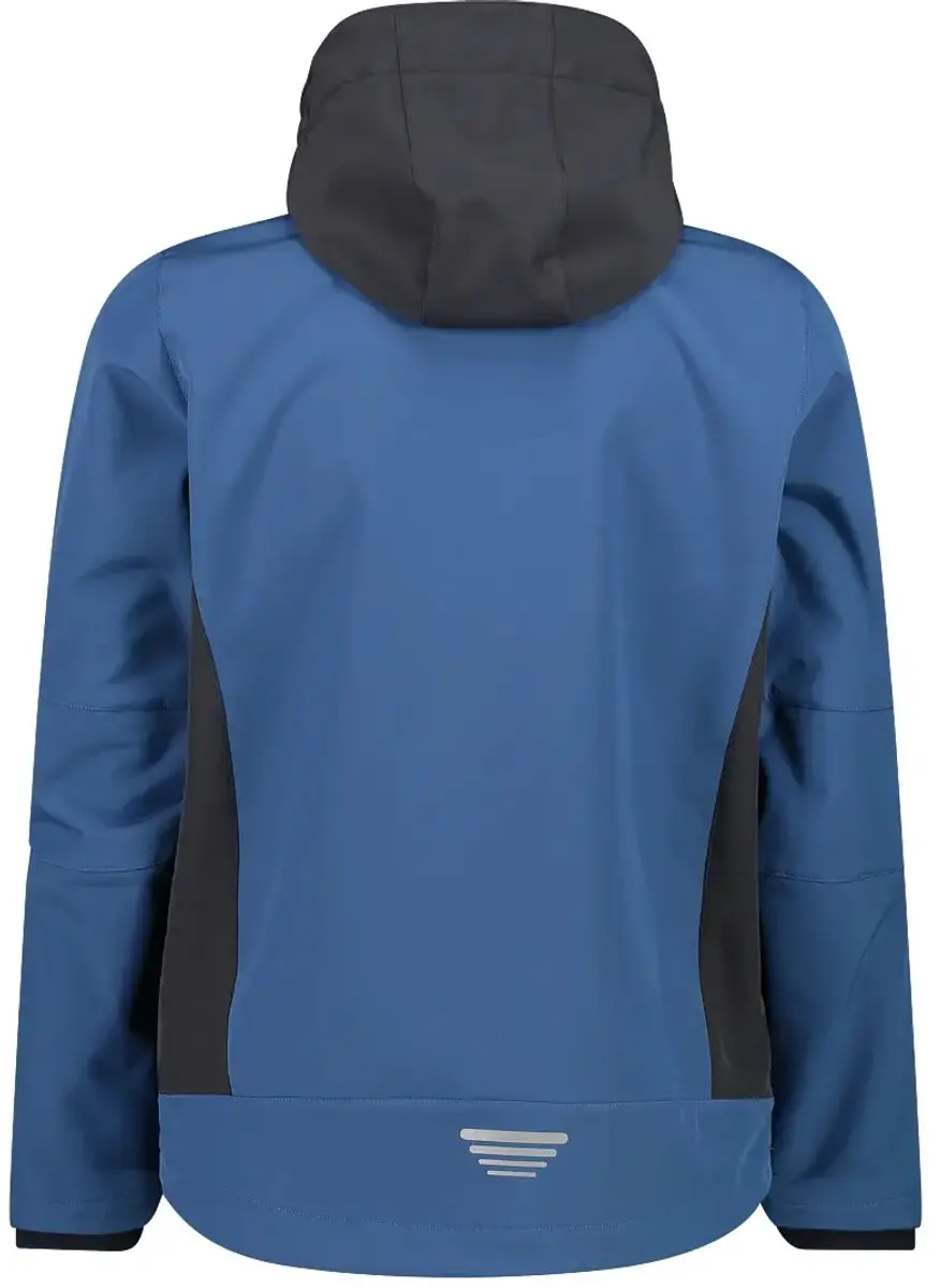 CMP Verwarmde Softshell Jas met Afneembare Capuchon - Bluestone/Antracite - afbeelding 2 van 2