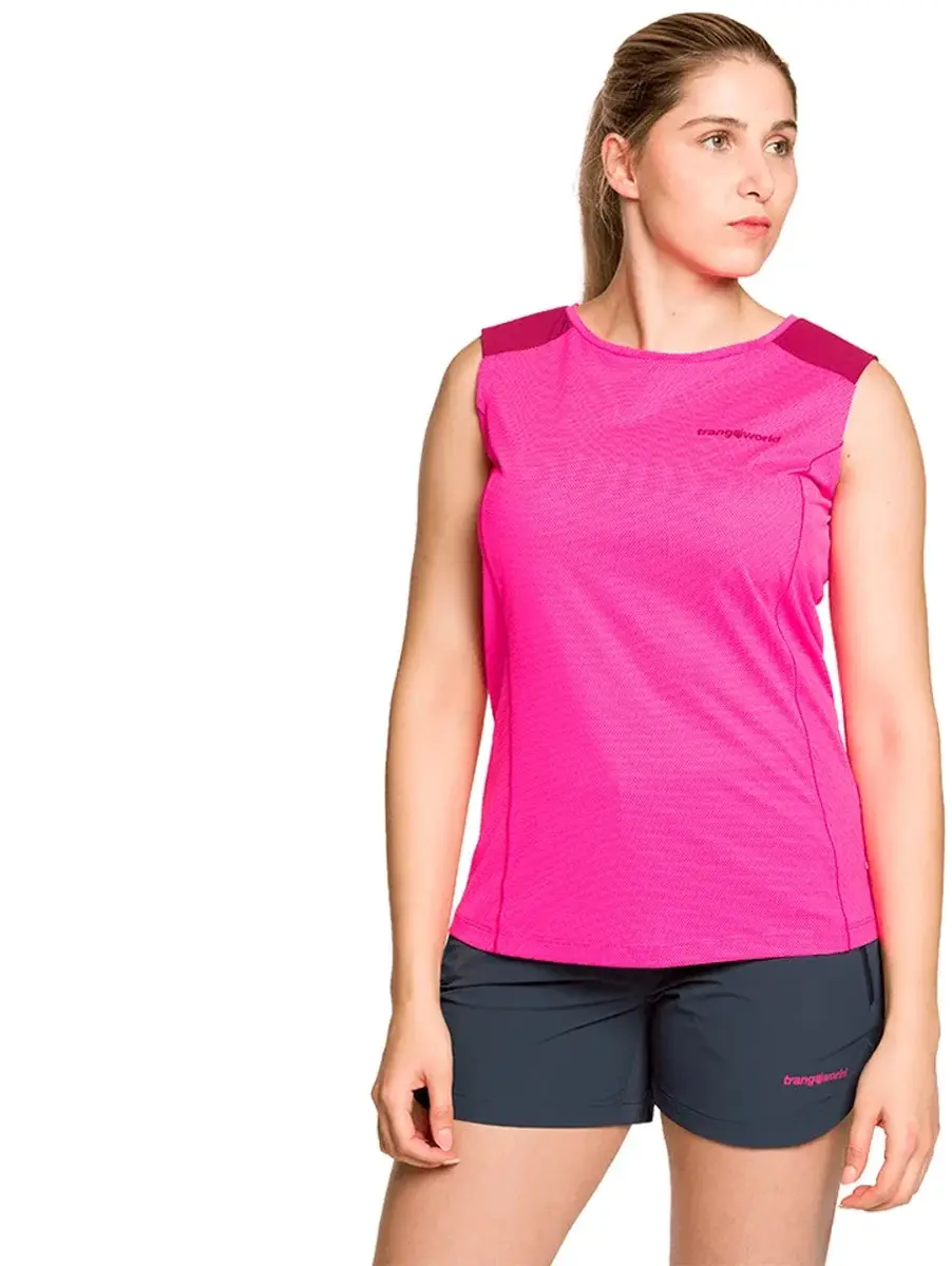 Trangoworld Rainier Mouwloos T-shirt Roze S Vrouw