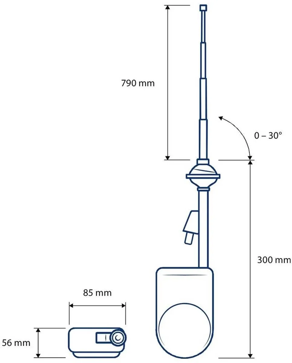 Blaupunkt Autojet 25 Black Motorantenne Universele autoradio-antenne
