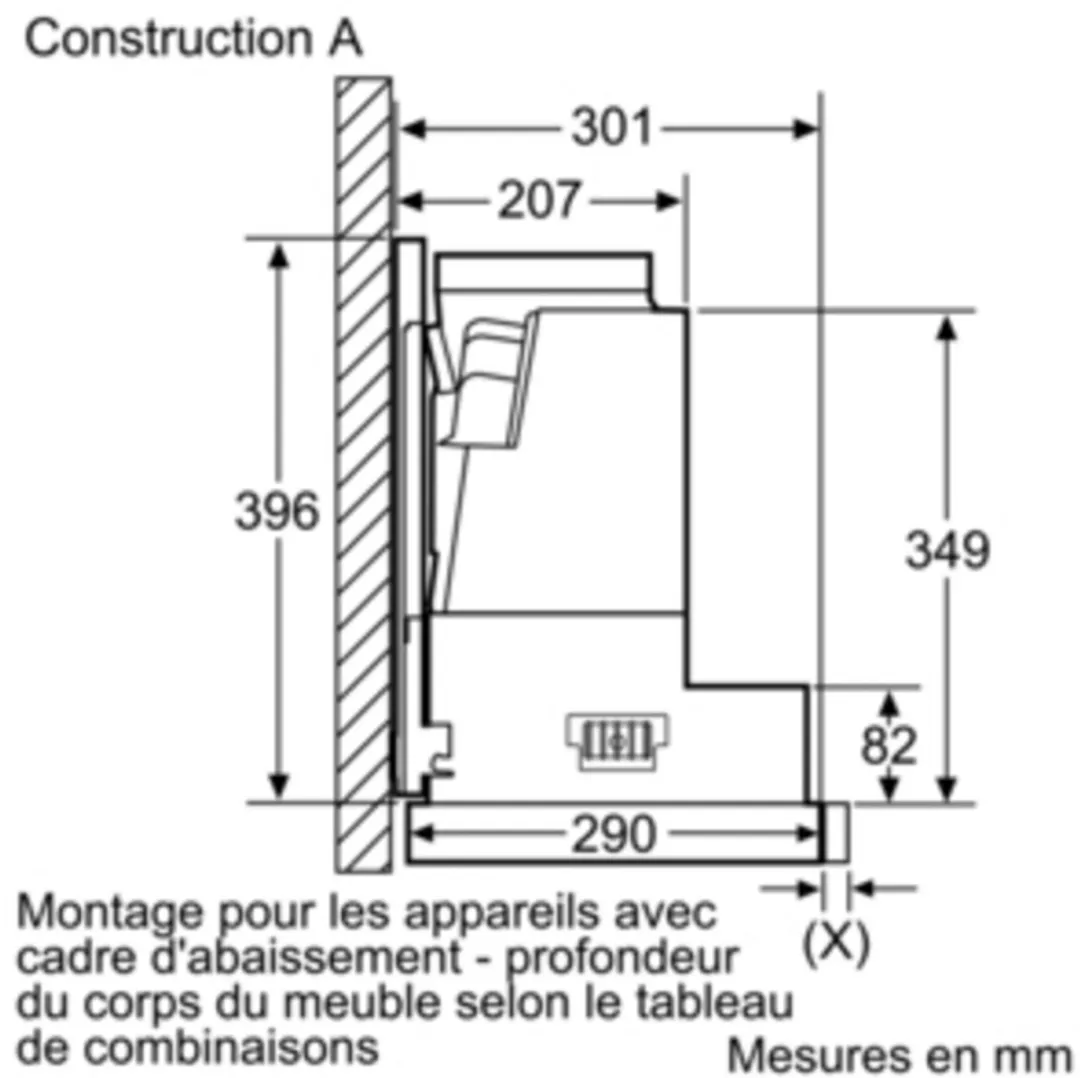 Neff Z54TL60X0 Montageset - Grijs