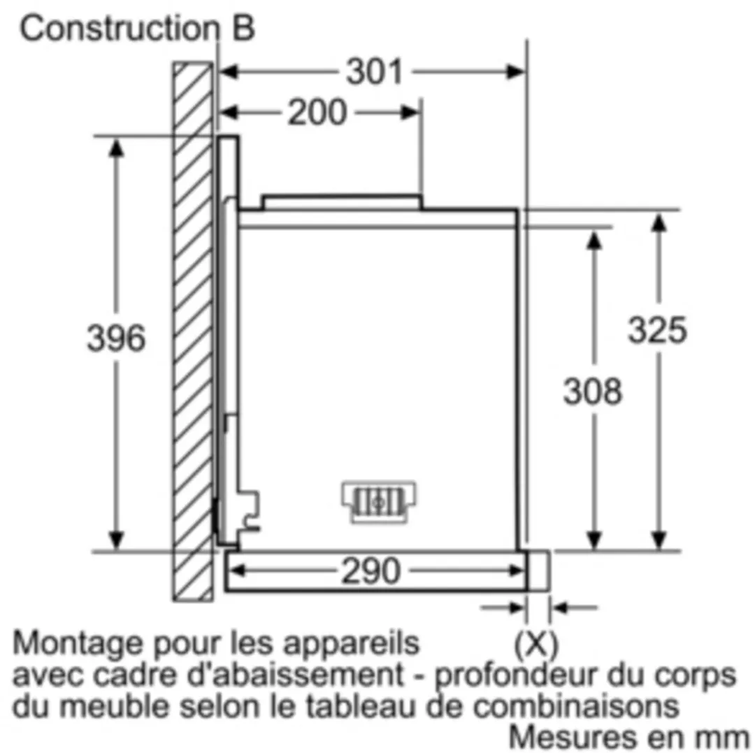 Neff Z54TL60X0 Montageset - Grijs