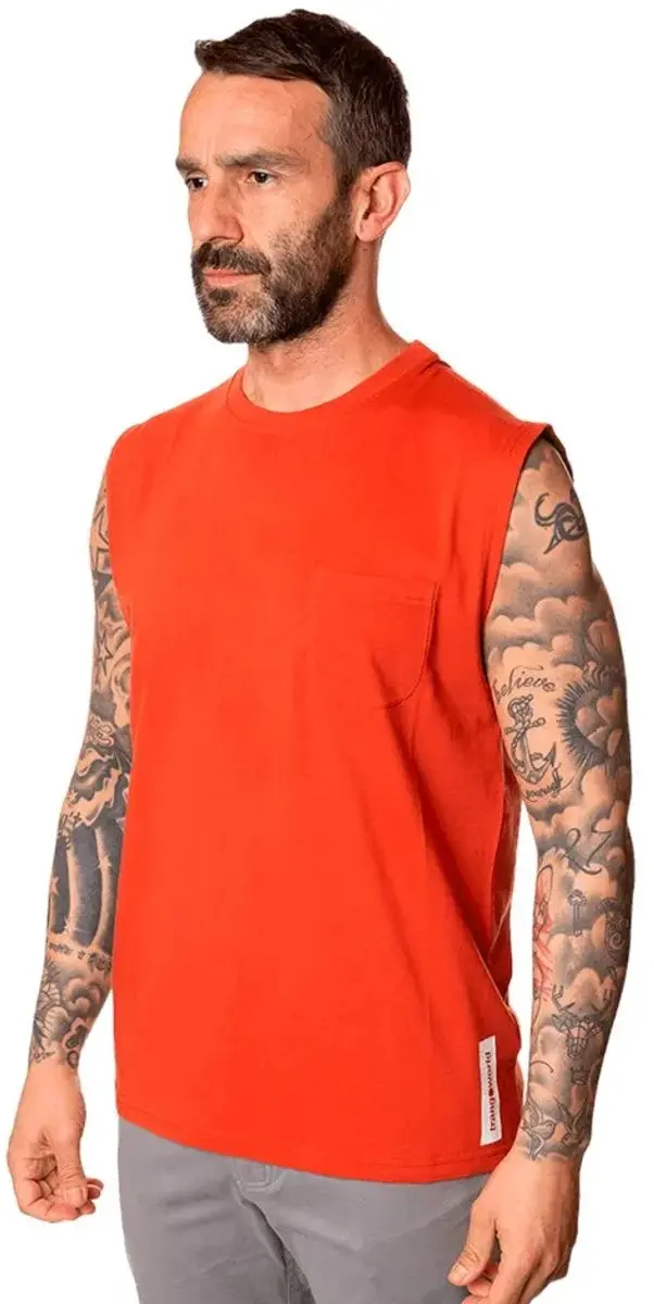 Trangoworld Uxola Mouwloos T-shirt Rood XL Man