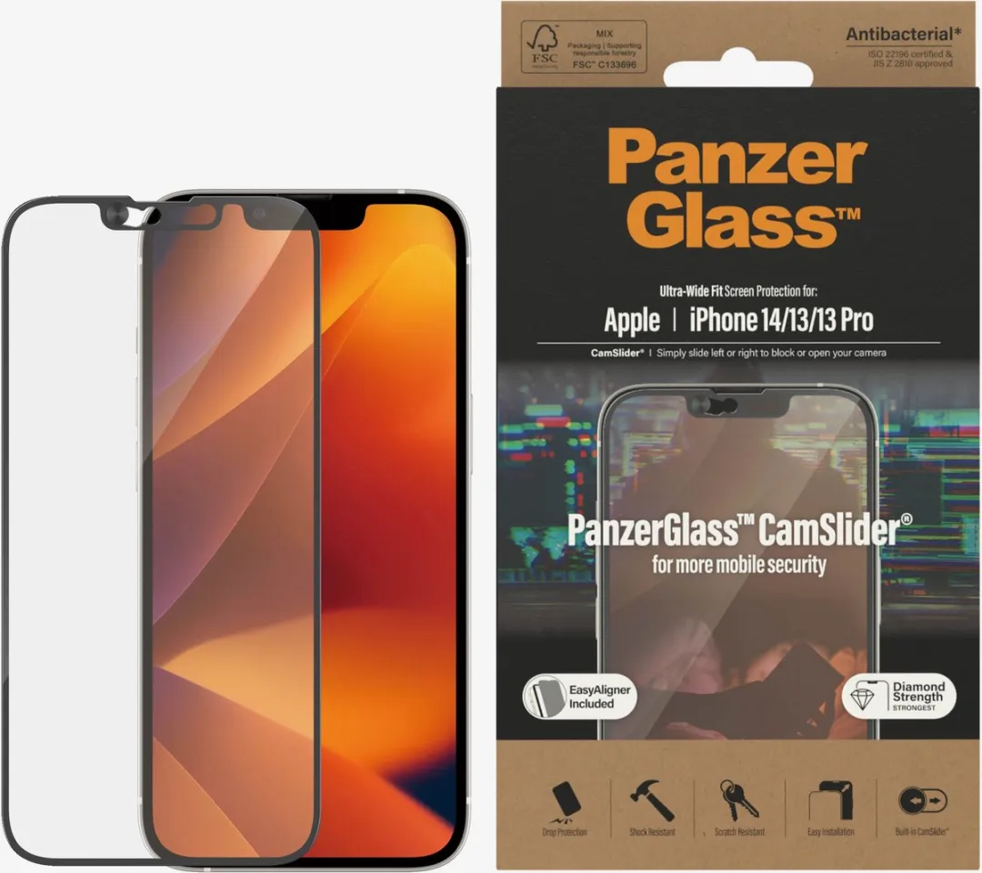 PanzerGlass Ultra-Wide CS-AB iPhone 14/13/13 Pro Schermbeschermer