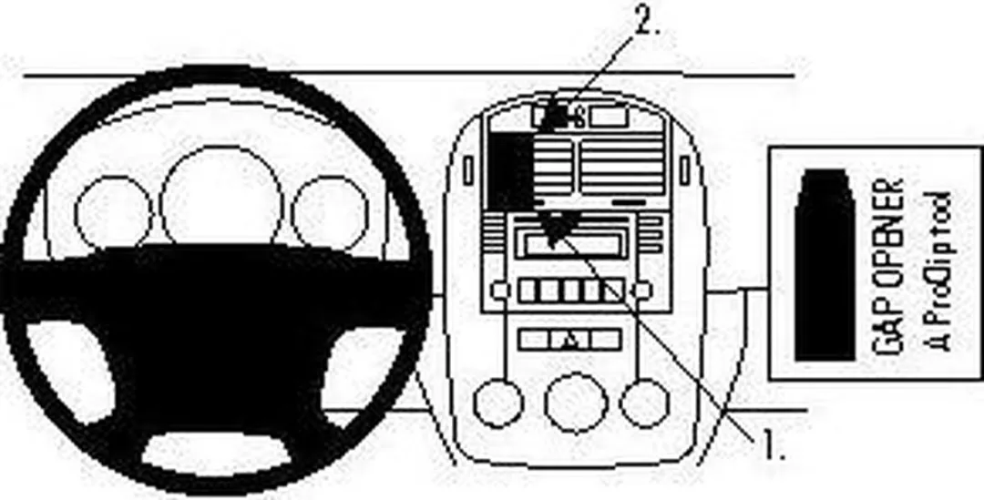 Brodit ProClip Kia Spectra 5 2007-2009 Center Mount - 854147