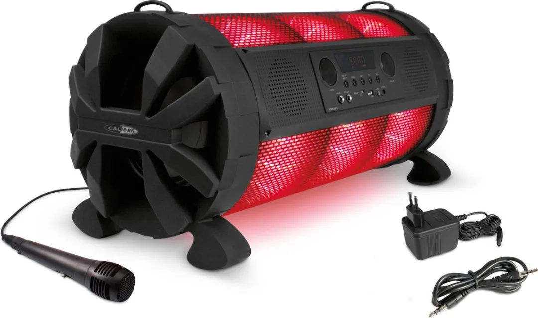 Caliber Partybox HPG619BTL - 200W Karaoke Speaker - Zwart