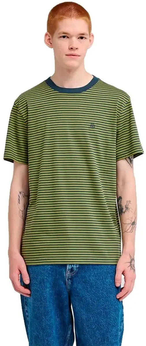 Element Icon Embroidery T-shirt Met Korte Mouwen Groen XL Man