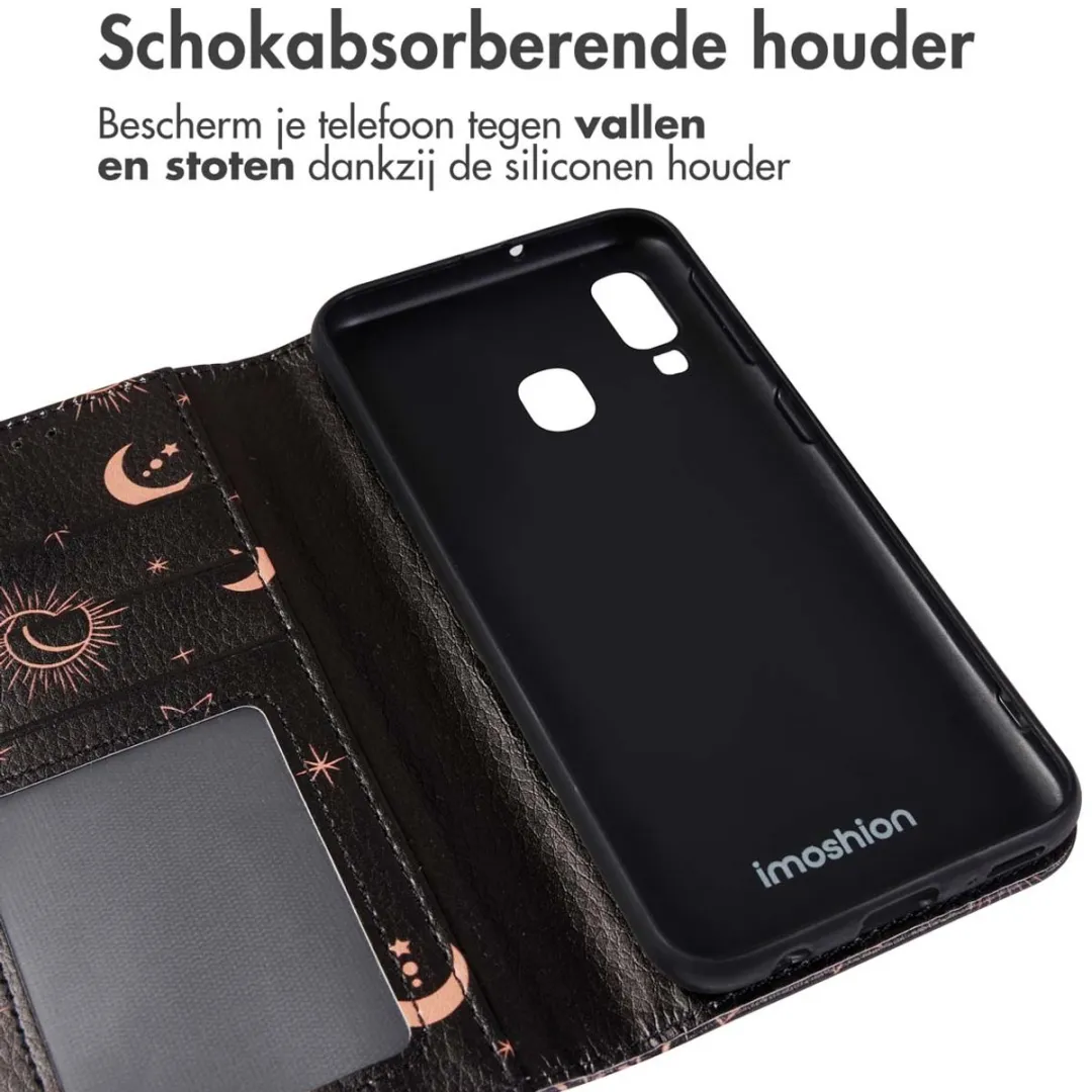 Imoshion Hoesje Samsung Galaxy A40 - 3 Pasjes - Sky Black