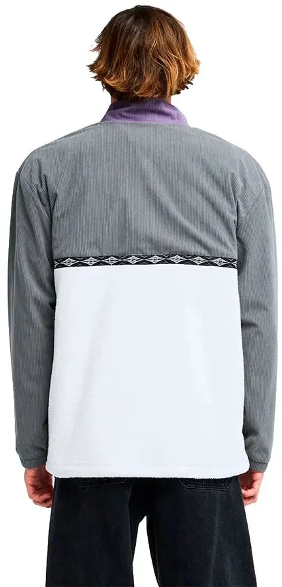 Billabong Space Lobster Fleece Half Zip - Grape Leaf - S - afbeelding 2 van 4