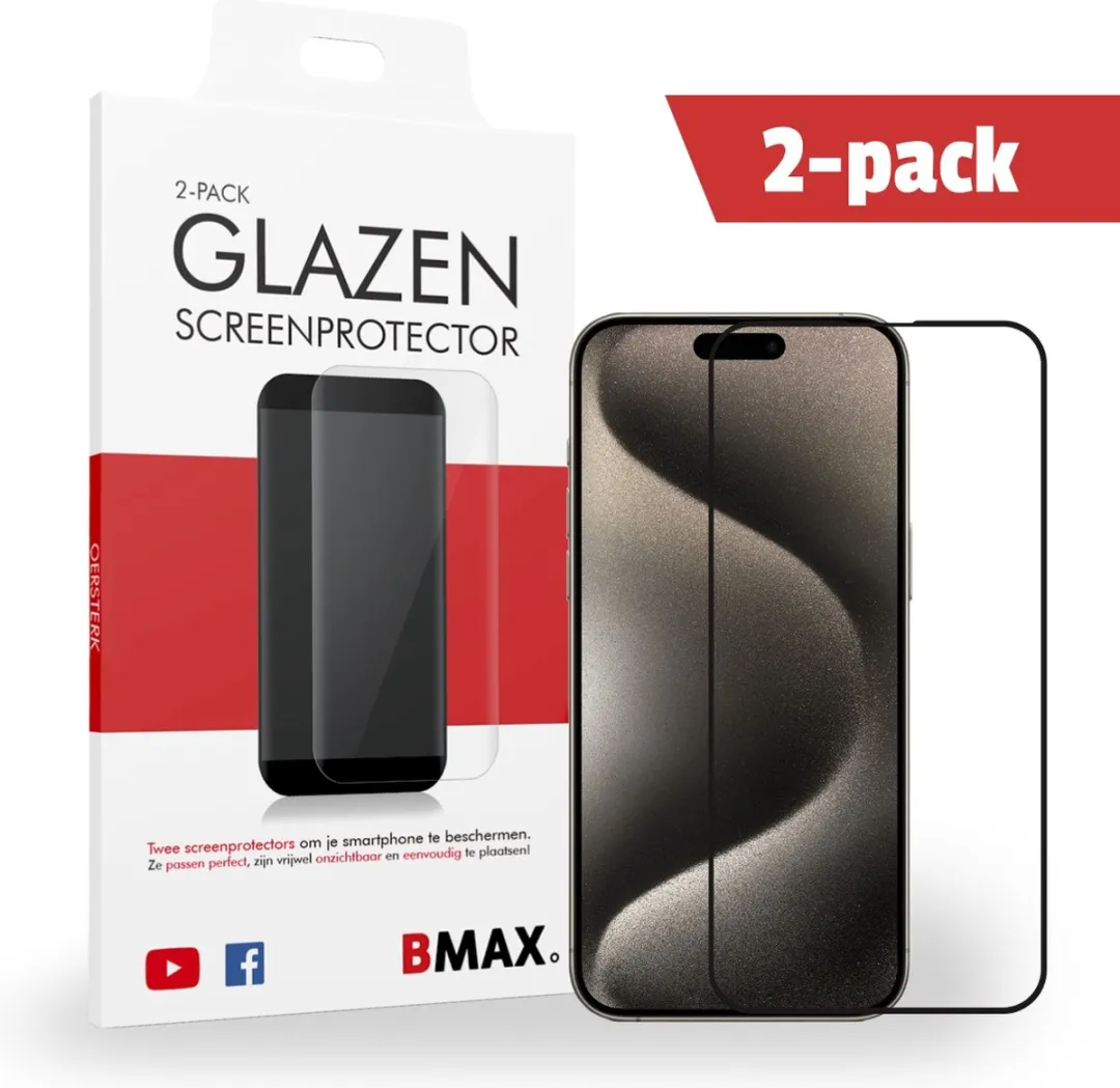 BMAX BMAX8469936 Screenprotector iPhone 15 Pro