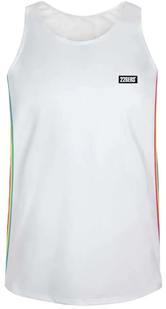 226ERS Side Slim Flag Mouwloos T-Shirt - Wit - S - afbeelding 6 van 6