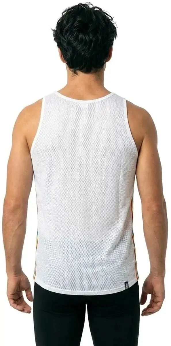 226ERS Side Slim Flag Mouwloos T-Shirt - Wit - S - afbeelding 4 van 6