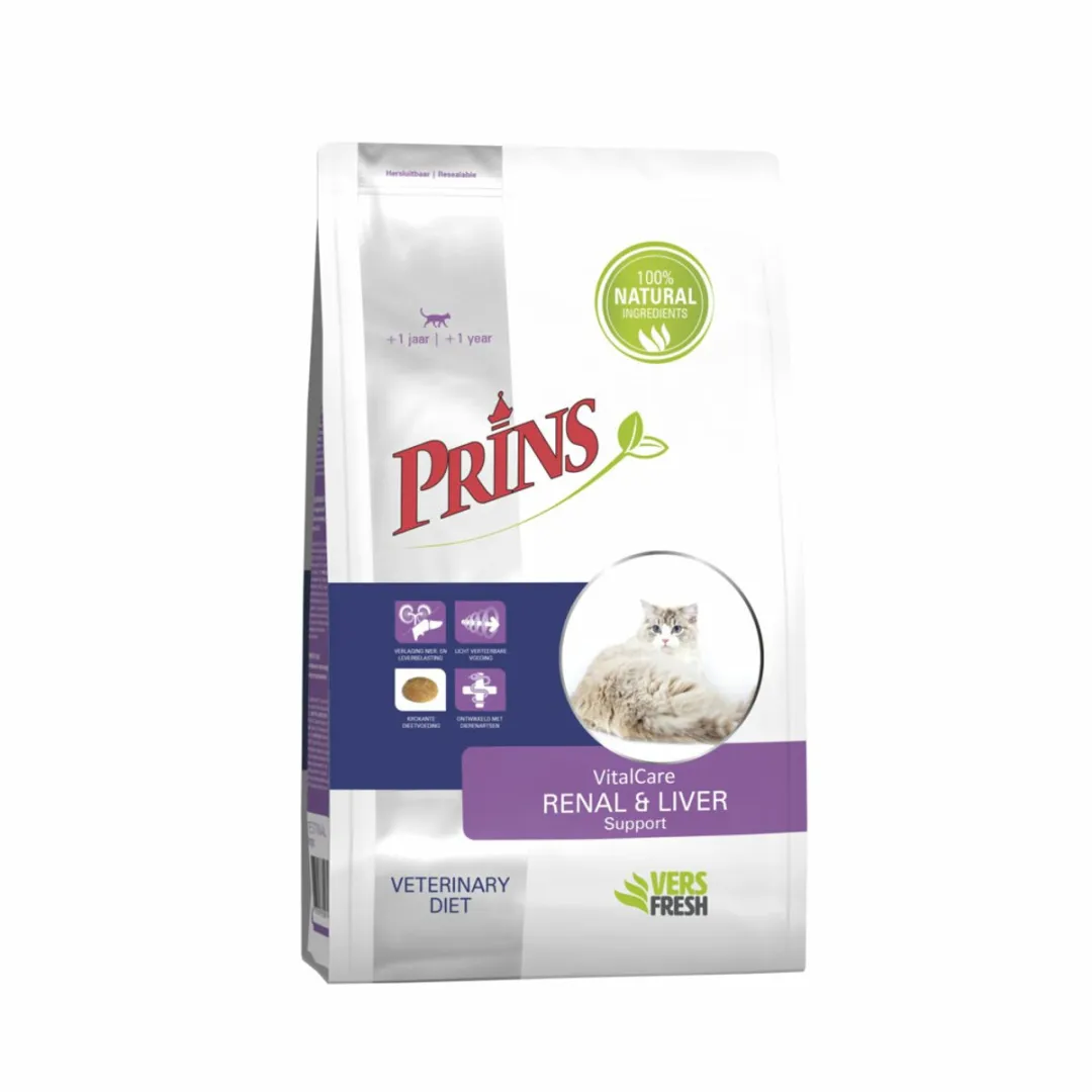 Prins VitalCare Veterinary Diet Renal & Liver Kattenvoer