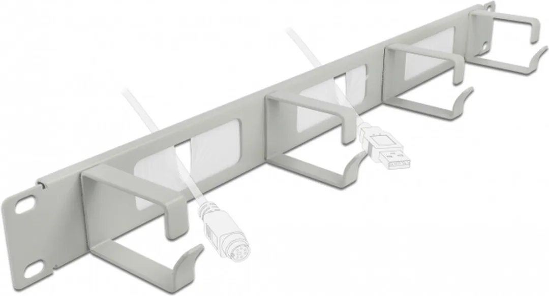 Delock 66543 Kabelbeheersborstelstrook 19" 1U