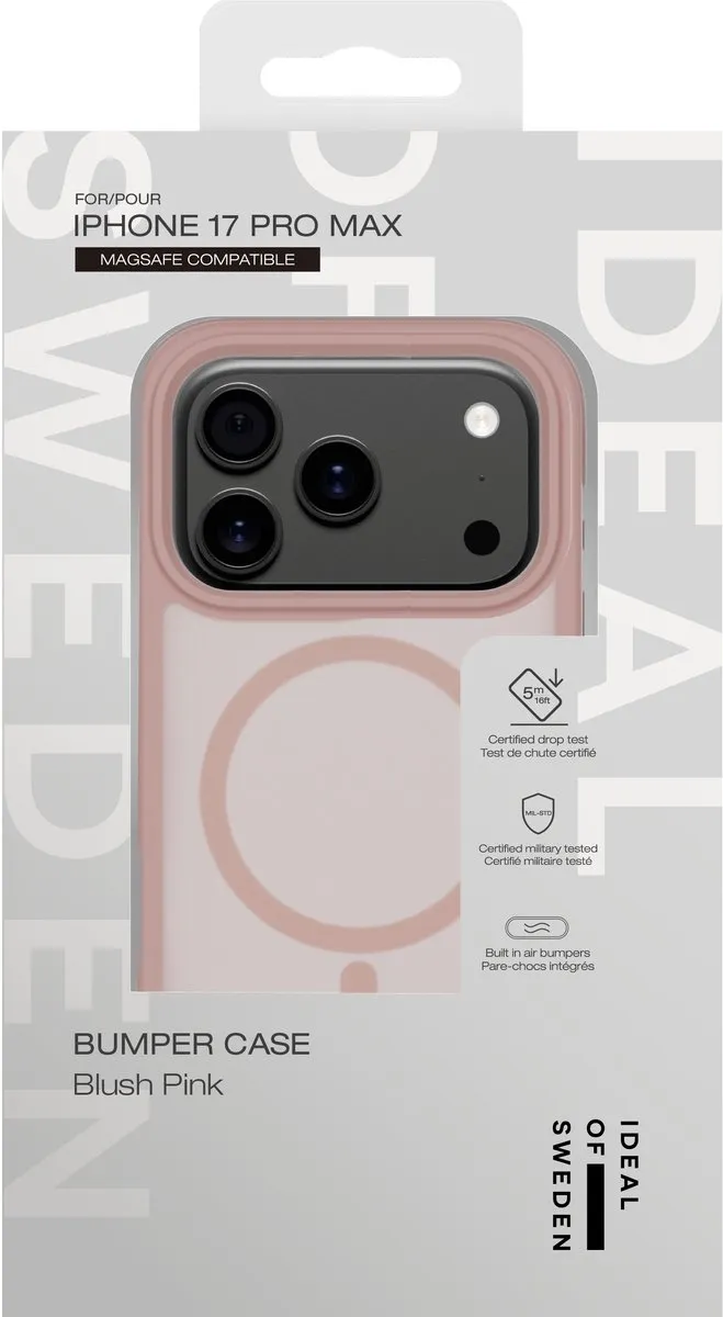 iDeal of Sweden Bumper Case iPhone 17 Pro Max - Blush Pink - IDBPCMS-I2567P-408
