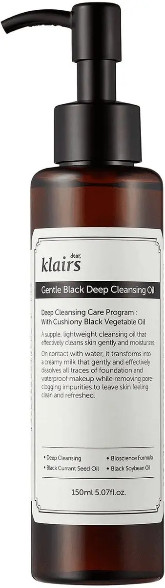 Klairs Gentle Black Reinigingsolie 150ml - afbeelding 6 van 6