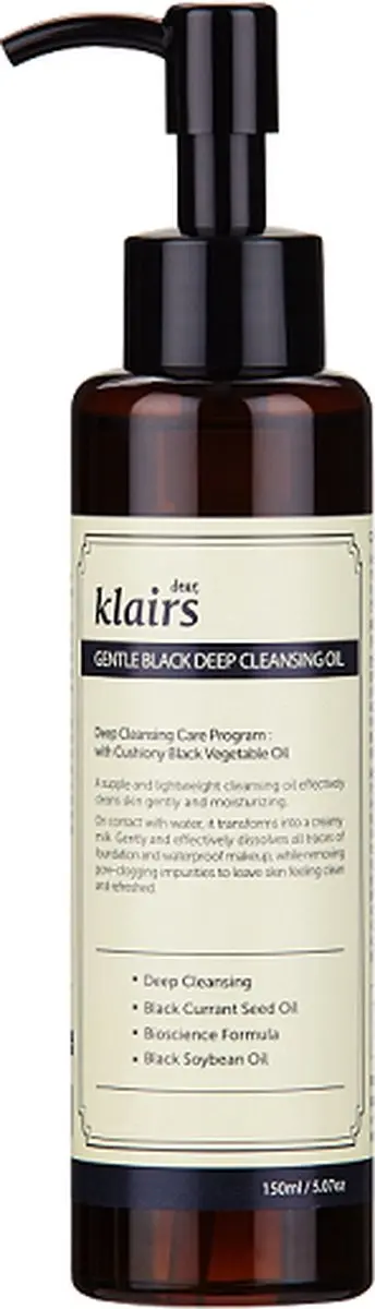 Klairs Gentle Black Reinigingsolie 150ml