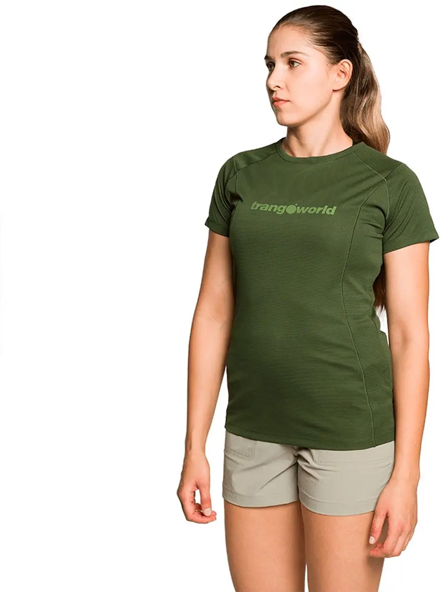 Trangoworld Demba T-shirt Met Korte Mouwen Groen S Vrouw