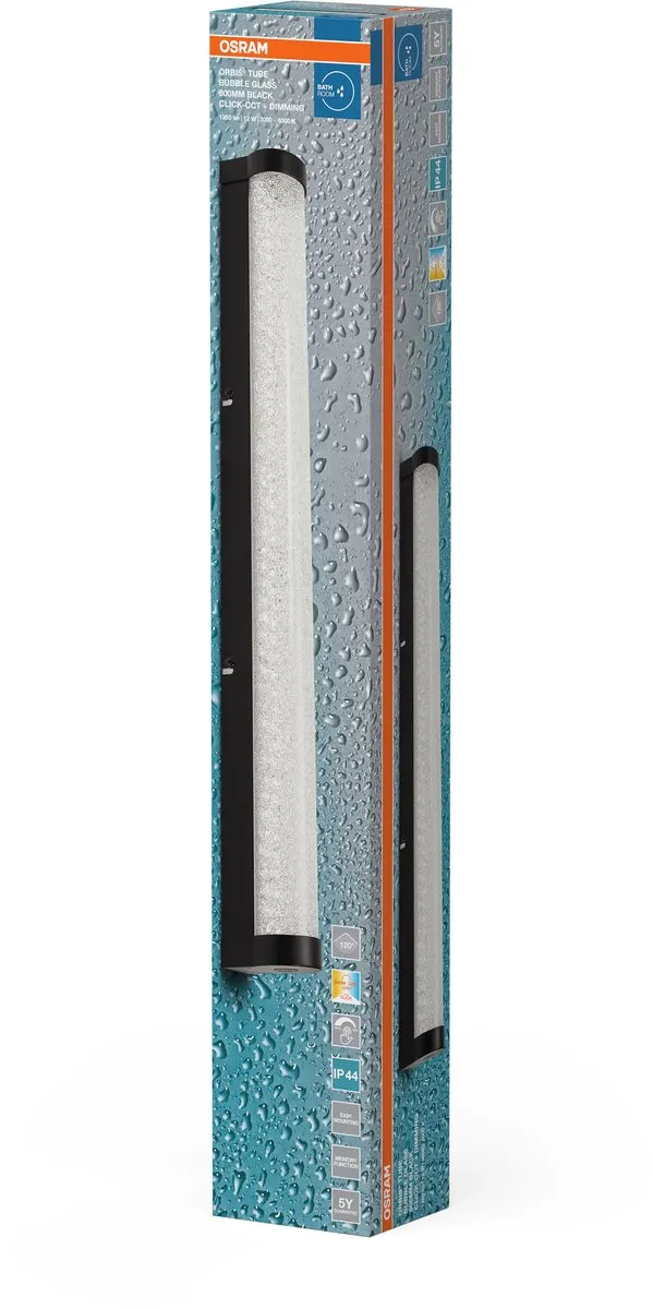 Osram Orbis Tube LED Wandlamp 12W 1100lm - Zwart - 60cm