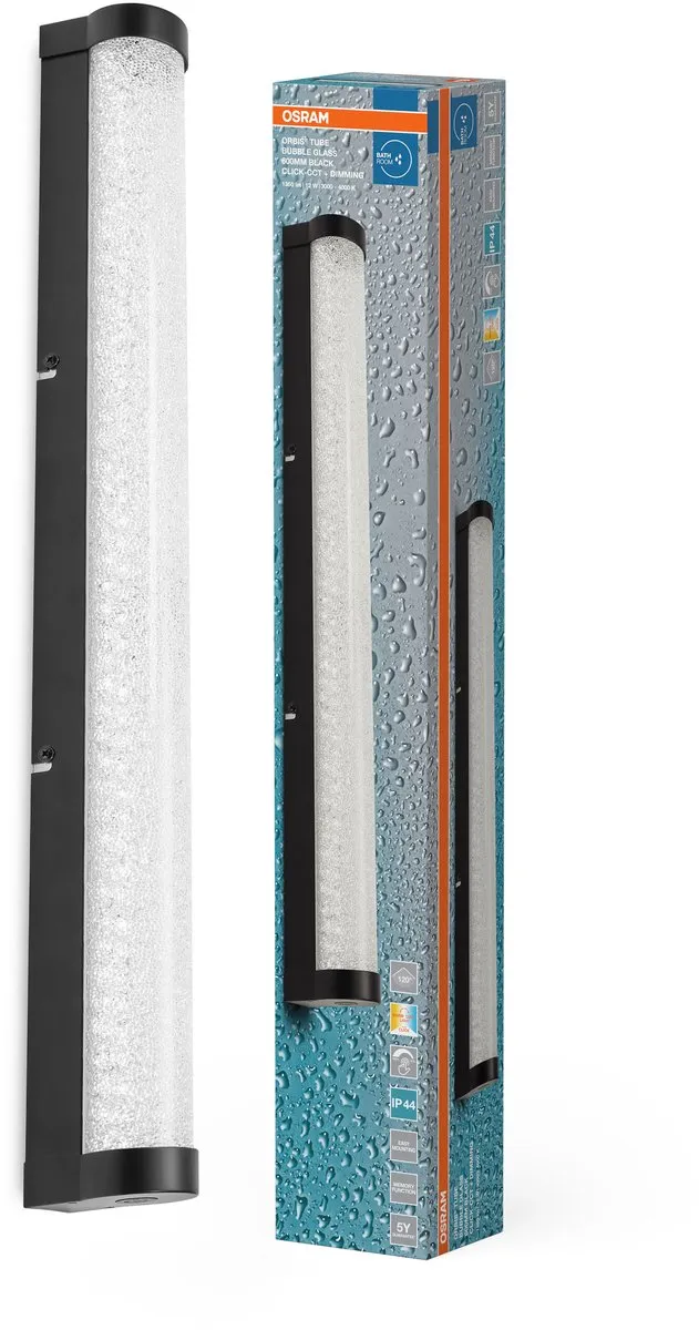 Osram Orbis Tube LED Wandlamp 12W 1100lm - Zwart - 60cm