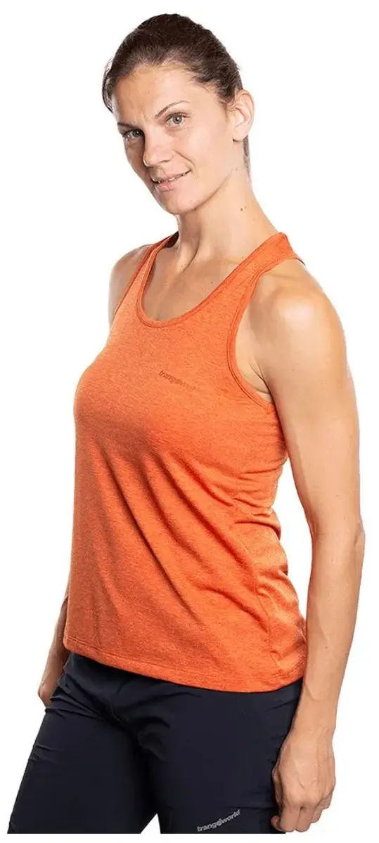 Trangoworld Loja Mouwloos T-shirt Oranje L Vrouw