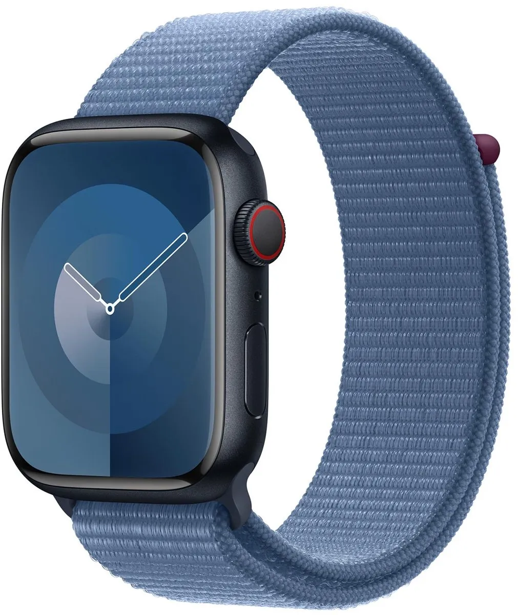 Apple Sport Loop Horlogeband Winterblauw 45mm