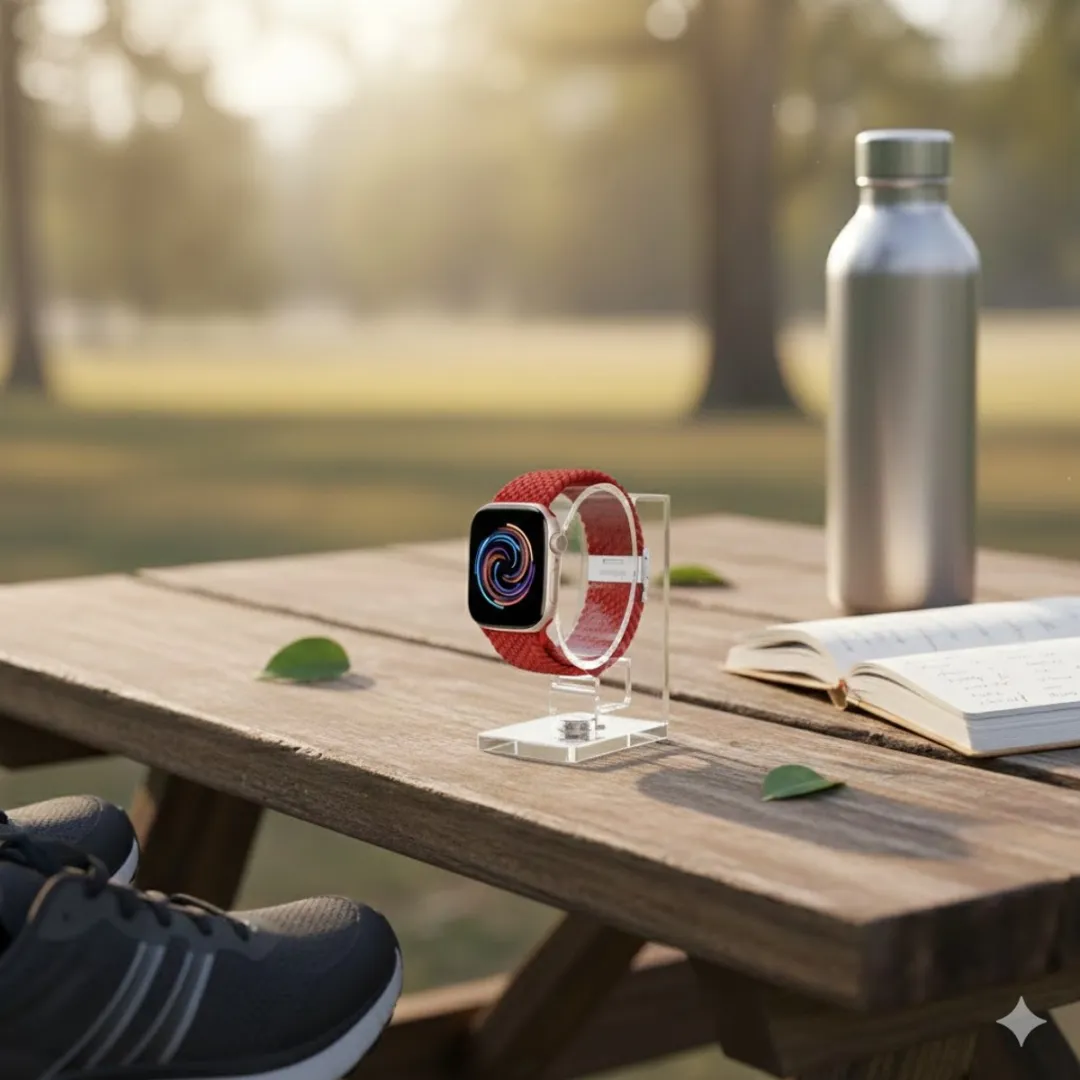 NUVEX Rood Horlogebandje Apple Watch 38-42mm - Elastisch