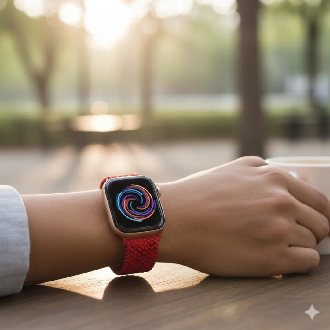NUVEX Rood Horlogebandje Apple Watch 38-42mm - Elastisch