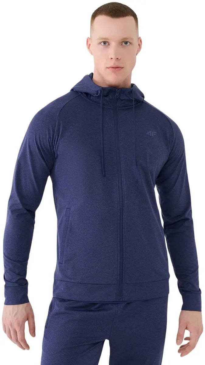 4F FNK Sporttrui Heren Donkerblauw Mélange - Maat S