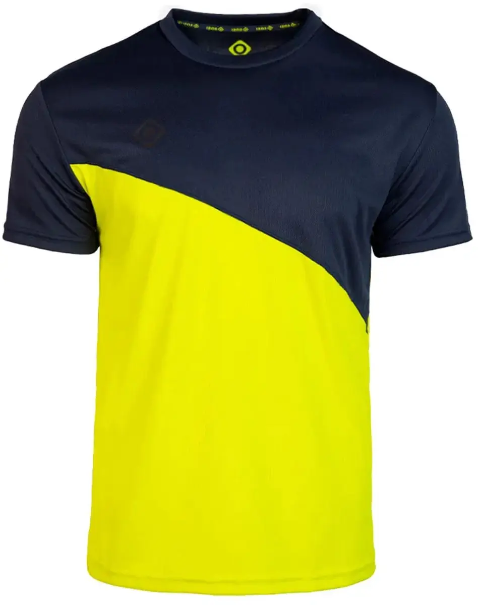 Izas Saldon V2 T-shirt Met Korte Mouwen Geel,Blauw XS Man