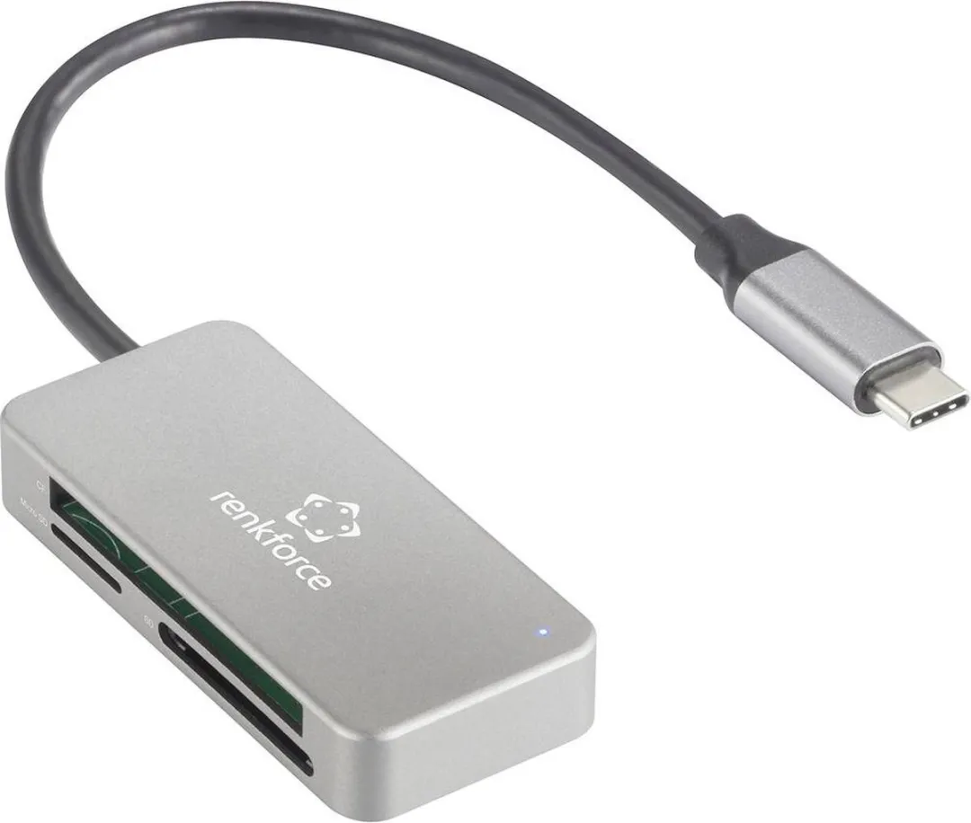 Renkforce RF-PCR-210 Externe Geheugenkaartlezer USB-C