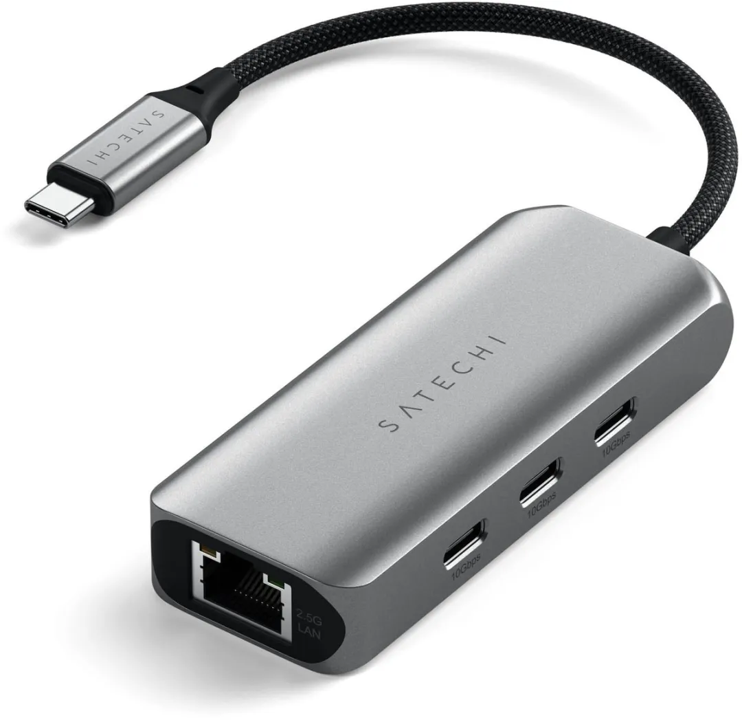 Satechi ST-H3C25EM USB-C 4-in-1 Hub - 2.5Gb Ethernet - Grijs - afbeelding 6 van 6