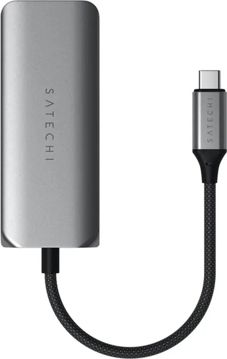 Satechi ST-H3C25EM USB-C 4-in-1 Hub - 2.5Gb Ethernet - Grijs