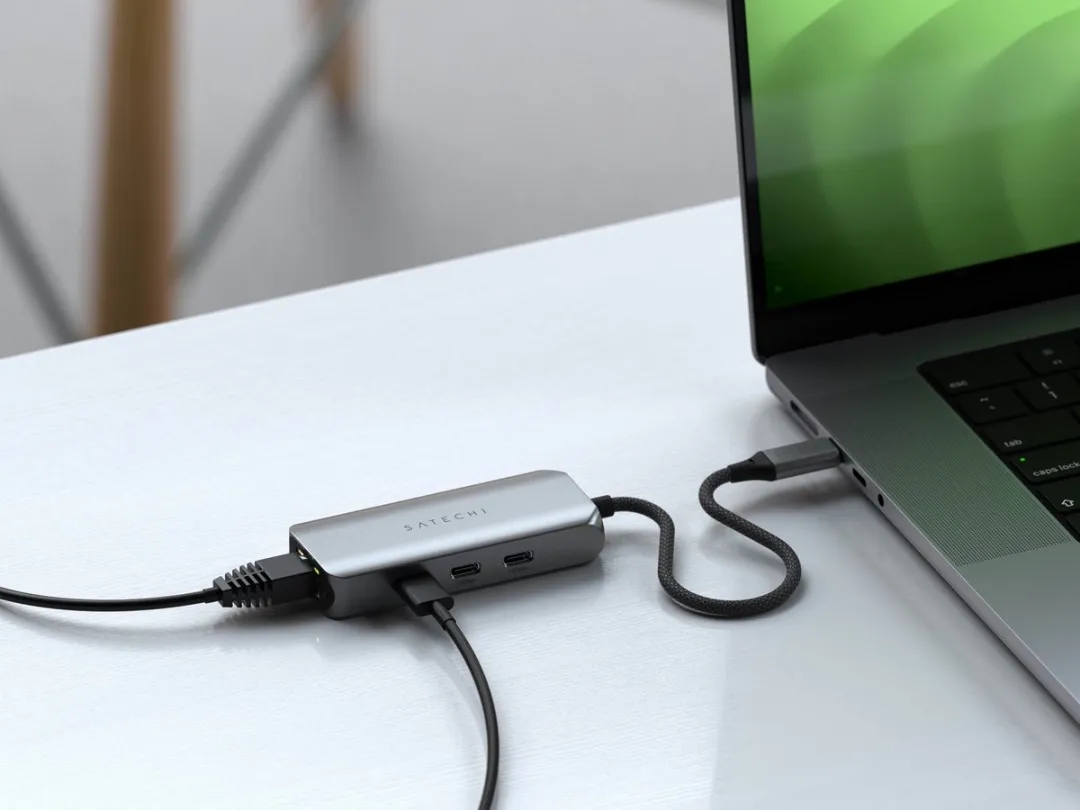 Satechi ST-H3C25EM USB-C 4-in-1 Hub - 2.5Gb Ethernet - Grijs