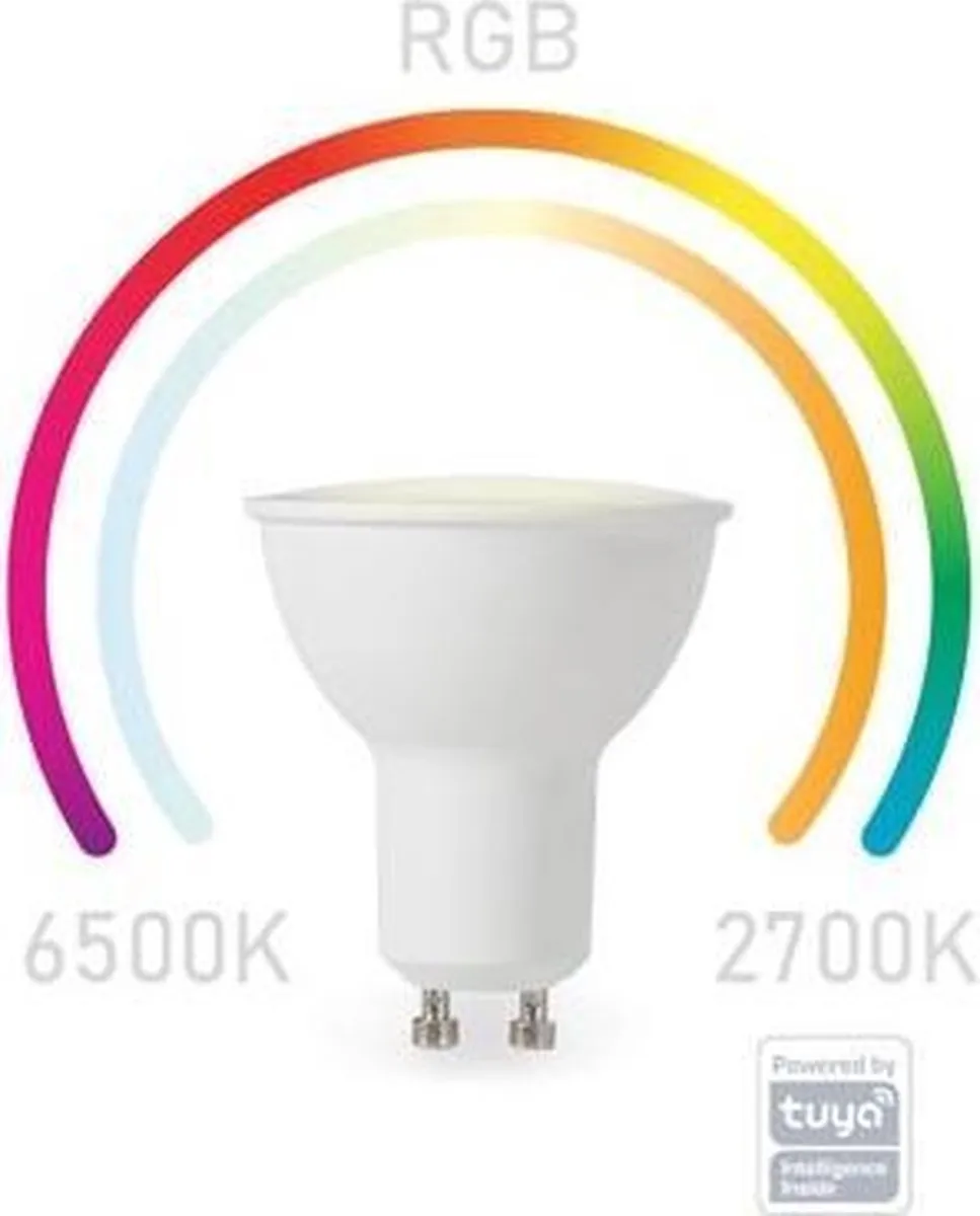 Perel SMART WIFI RGB-Lamp GU10 - 5W - afbeelding 3 van 6