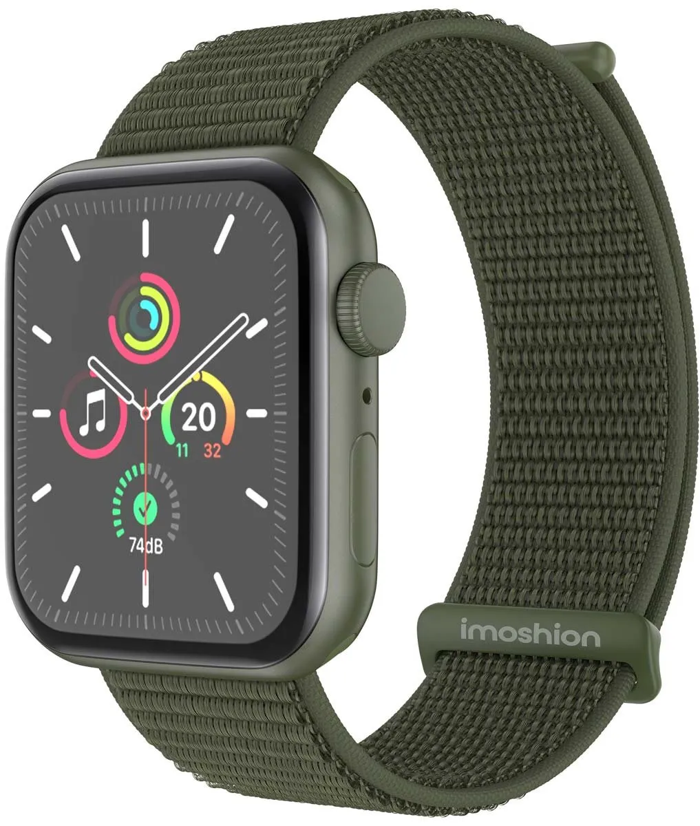 Imoshion Nylon Bandje Apple Watch 42mm - Donkergroen