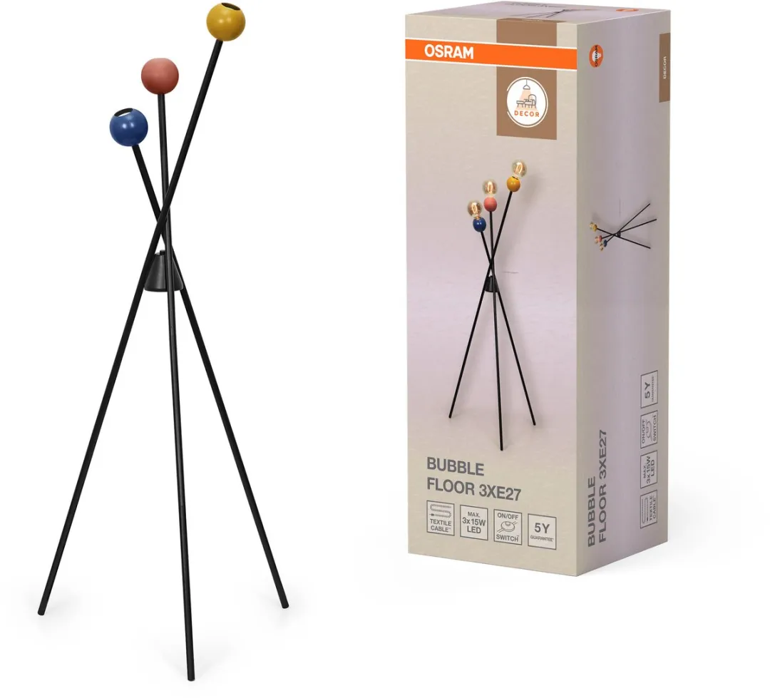 Osram Decor Bubble Vloerlamp 3xE27 - Multicolor