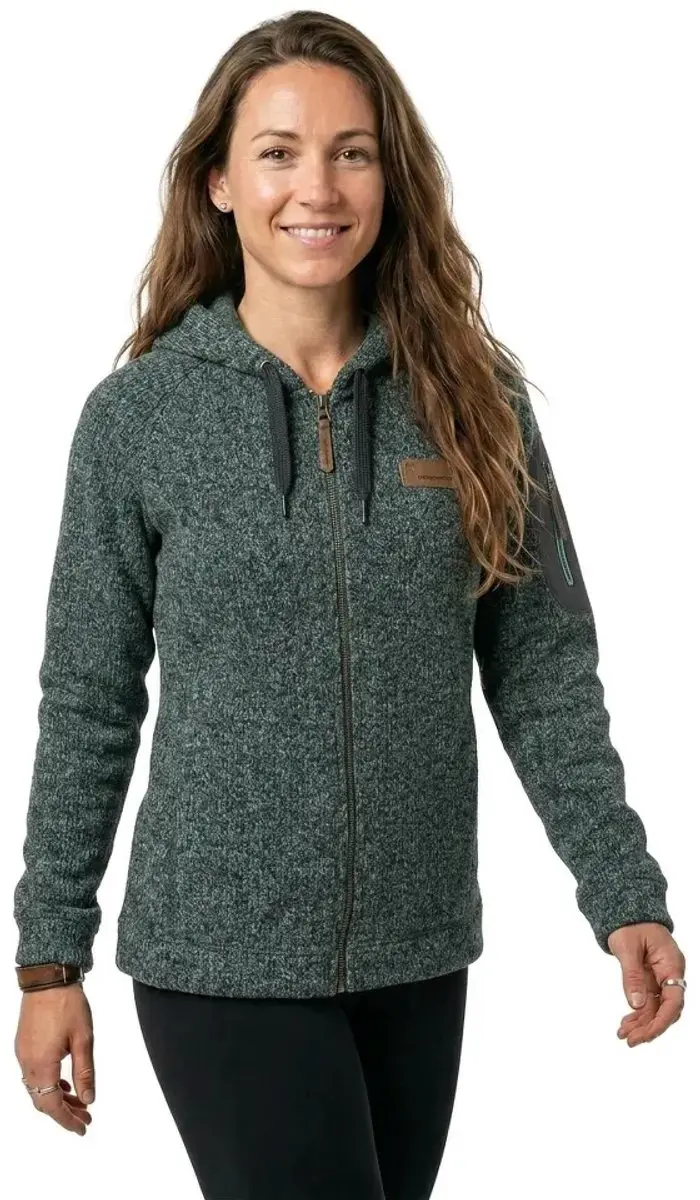 Trangoworld Gower Fleece Met Kap Grijs XL Vrouw