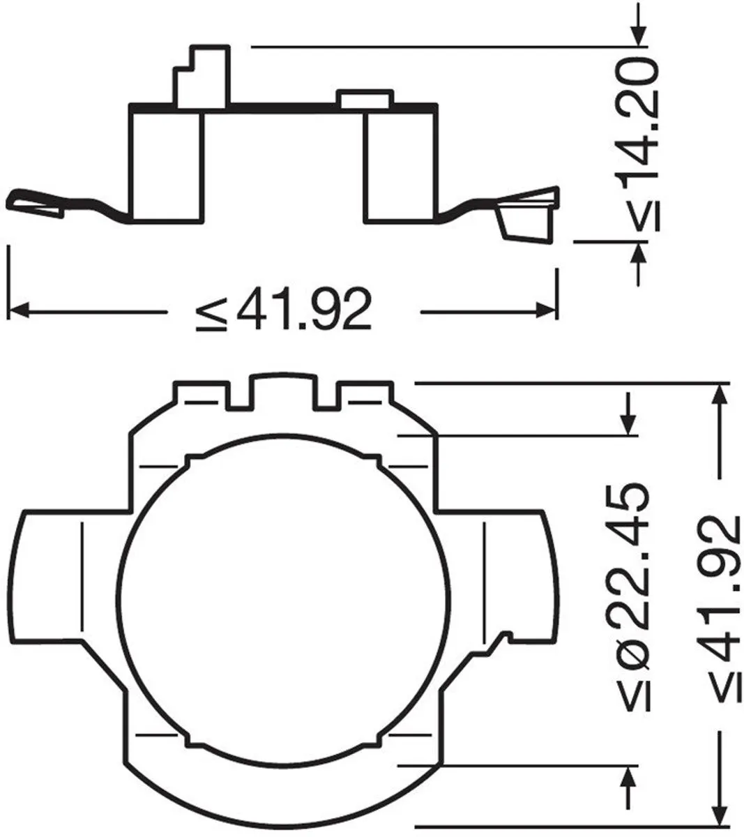 Osram Adapter Night Breaker H7-LED - 2 Stuks